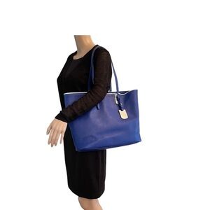 Longchamp Royal Blue Quilted Tote